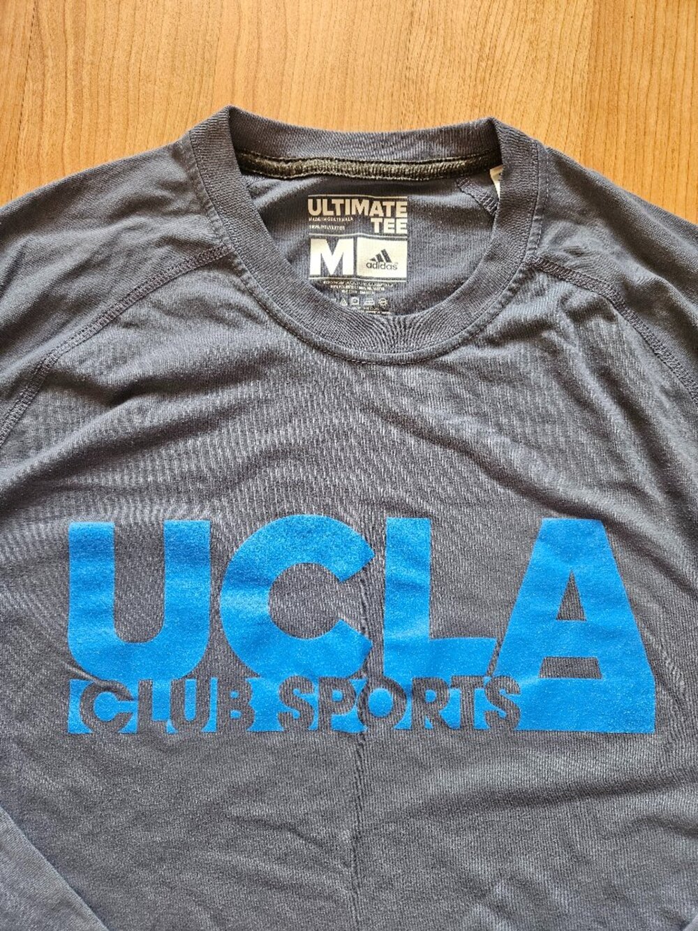Adidas Climalie Men's Gray and Blue UCLA Club Sports long sleeve shirt - Medium - Picture 2 of 3